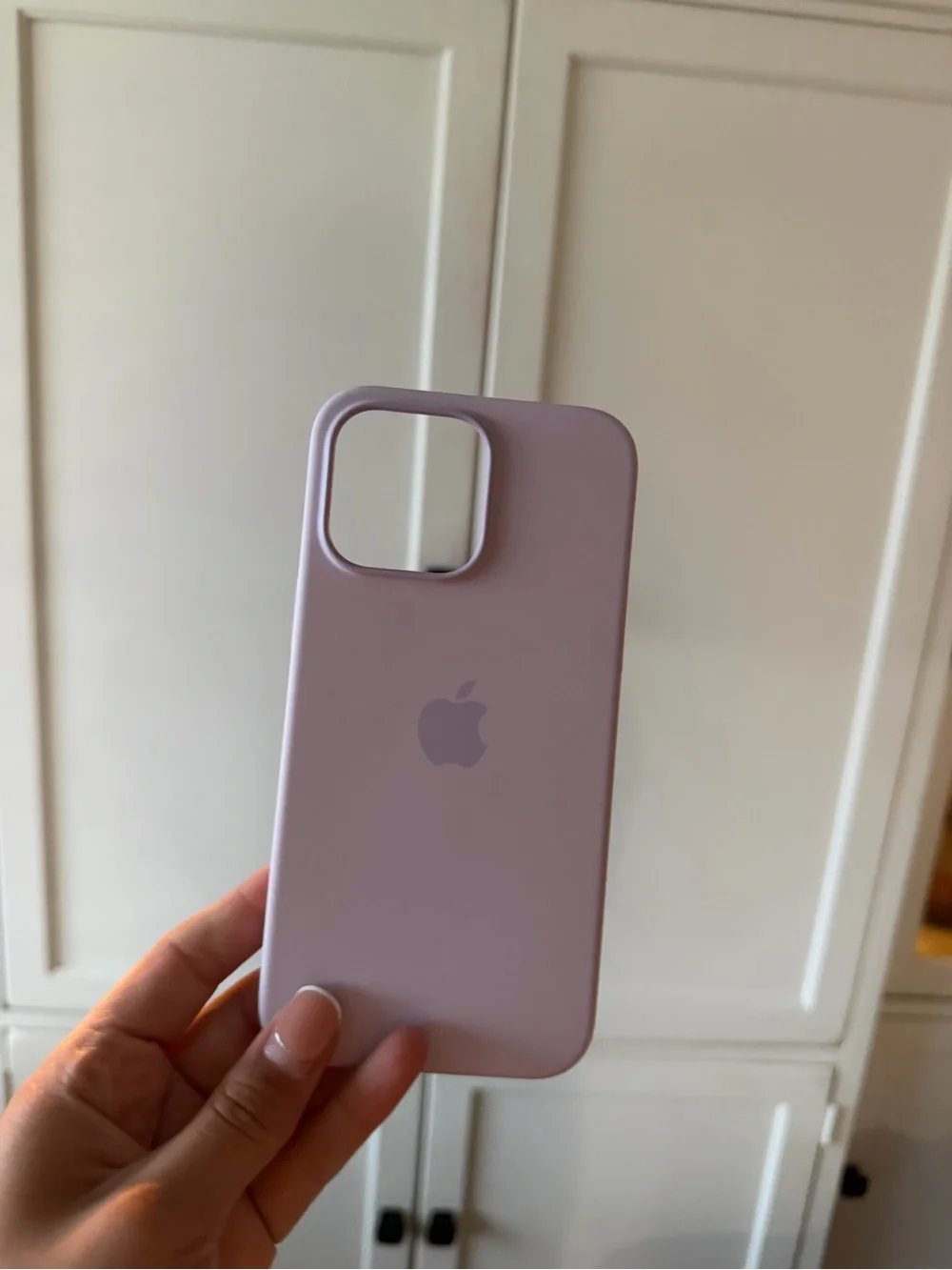 Apple Silicone iPhone Case - Light Purple